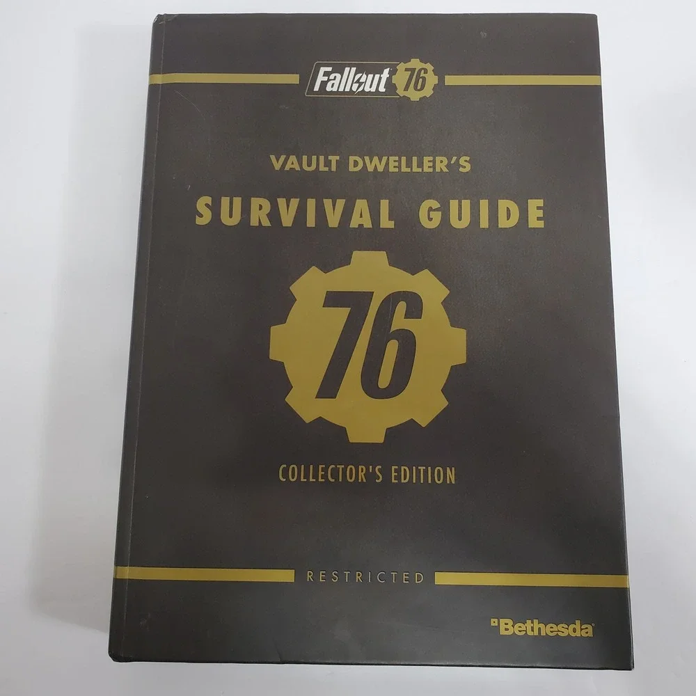 Bethesda Fallout 76 Survival Guide Collector Edition Hardcover Book